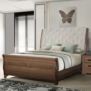 Coventry Hall Headboard, Footboard And Slats-Pecan - King
