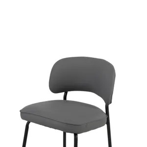 Blythe Gray Vegan Leather Counter Chair(2 Per Carton)