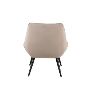 Astrid Taupe Velvet Accent Chair