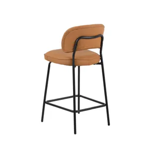 Blythe Orange Vegan Leather Counter Chair(2 Per Carton)