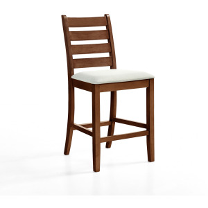 Pascal Ladderback Counter Chair(2 Per Carton-Walnut