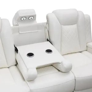 Orion II Sofa W Power Footrest & Headrest-White