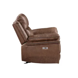 Ryland Glider Recliner W/Power Footrest Brown