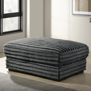 Embrace 41" Ottoman-Charcoal