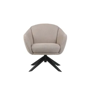 Fleming Taupe Boucle Swivel Lounge Chair