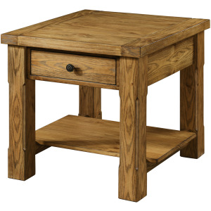 Duncan Occasional Duncan 1 Drawer End Table-Walnut