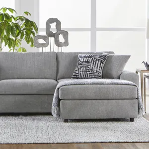 Tristan RAF Chaise W/2 Accent Pillows-Shadow Gray