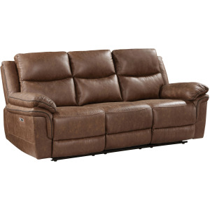 Ryland Motion Brown Ryland Sofa W/Power Footrest Brown