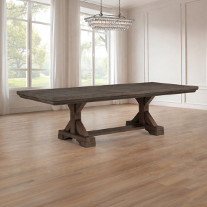 Augusta Dining Rustic Brown Augusta Rectangle Dining Table-Rustic Brown