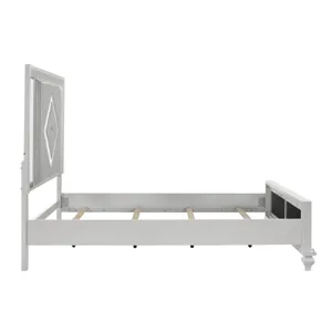 Stardust Side Rails-White - Queen/King