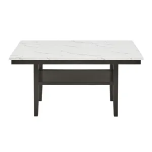 Carissa 60" Rectangle Dining Table W/Storage Shelf