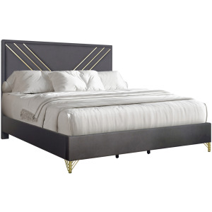 Symmetry Panel Side Rails-Charcoal - Queen/King