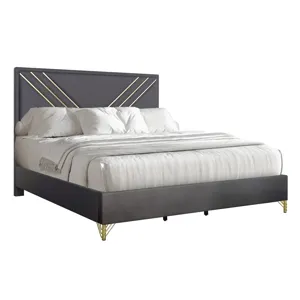 Symmetry Panel Side Rails-Charcoal - Queen/King