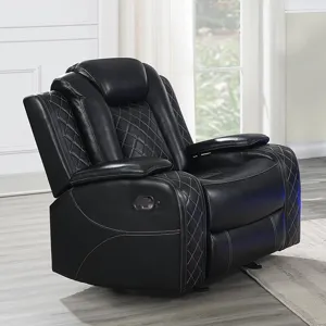 Orion II Glider Recliner-Black