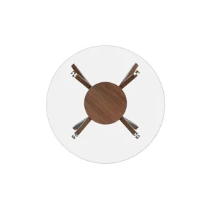 Oscar Round Glass Top For Std Or Counter Dining Base