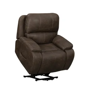 Brookings Power Lift Recliner W Heat & Massage-Brown
