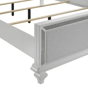 Stardust Side Rails-White - Queen/King