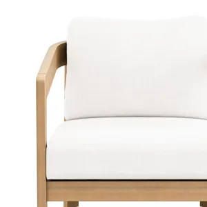 Wesley Patio Club Chair W White Cushion