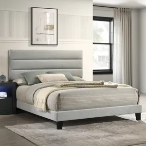 Asher Bedroom Asher Headboard, Footboard And Slats-Smoke - Queen