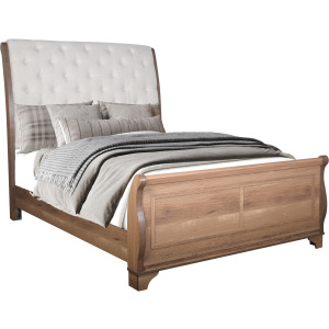 Coventry Hall Headboard, Footboard And Slats-Pecan - King