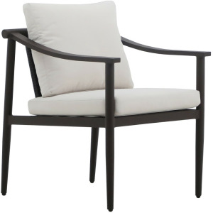Moana Patio Side Chair, Ivory Cushions(2 Per Carton)