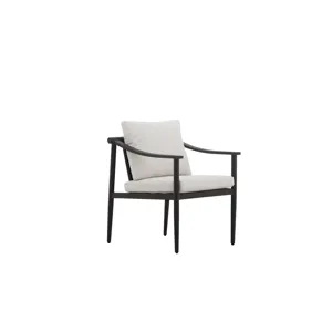 Moana Patio Side Chair, Ivory Cushions(2 Per Carton)
