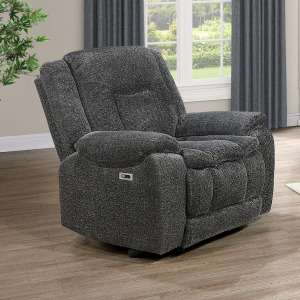 Stanwick Glider Recliner W/Power Footrest-Gray