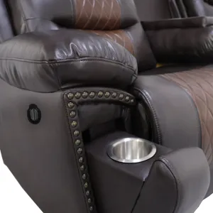 Nikko Sofa W/Power Footrest-Brown