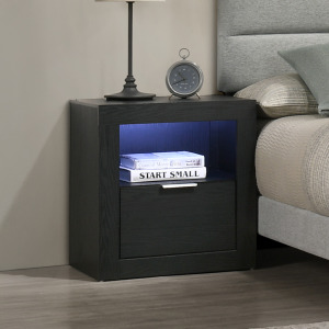 Asher Bedroom Asher Nightstand W/LED Light-Smoke