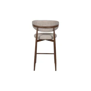 Royce Counter Chair W/Walnut Metal Frame-Toast(2 Per Carton)