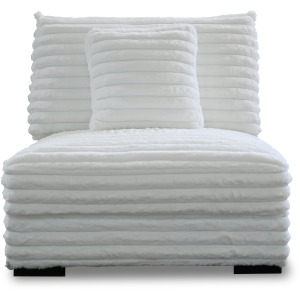 EMBRACE STATIONARY-WHITE Embrace Armless Chair-White