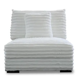 EMBRACE STATIONARY-WHITE Embrace Armless Chair-White