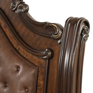 Bella Notte ' Headboard Post Set-Mahogany Brow - Queen/King/California King