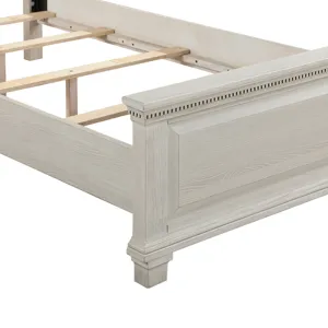 Silver Sands3/3 Panel Footboard & Slats-Gray - Twin