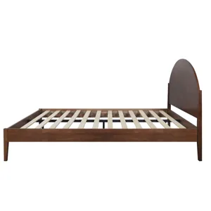 Rowland Solid Wood Arched Headboard-Walnut - Queen