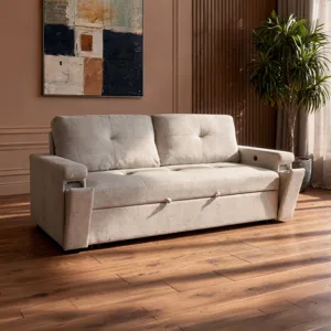 Breeze Upholstery-Sand Breeze Sleeper Sofa-Sand