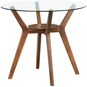Oscar Counter Table Base For Glass Top Ctr Table-Walnut