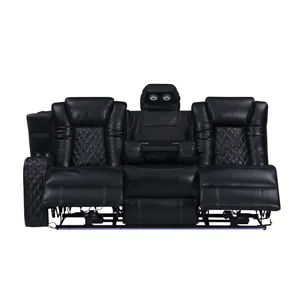 Orion II LAF Sofa W/Power Footrest & Headrest-Black