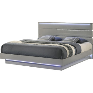 Paradox Platform Bed Rails & Slats-Gray - California King