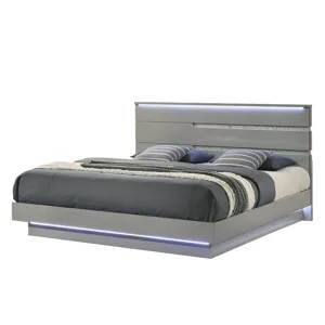Paradox Platform Bed Rails & Slats-Gray - California King