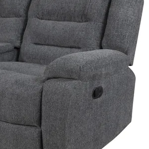 Redondo RAF Console Loveseat W/1 Recliner-Dk Gray
