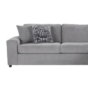 Tristan LAF Loveseat W 2 Accent Pillows-Shadow Gray