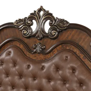 Bella Notte ' Headboard Post Set-Mahogany Brow - Queen/King/California King