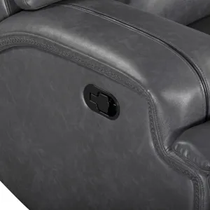 Titan Sofa W/Dual Recliner-Gray