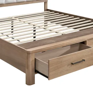 Anika Storage Footboard & Roll Out Slats-Natural - King
