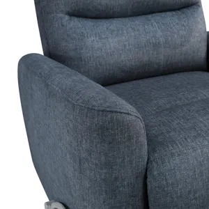 Takami Swivel Recliner-Blue Poly