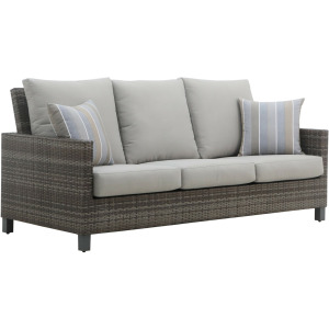 Bungalow Patio Sofa W/2 Accent Pillows