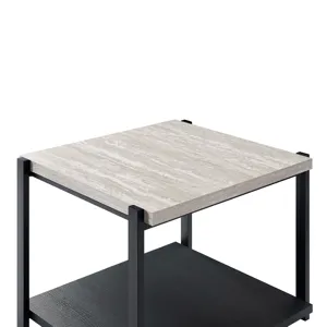 Linea 3 PC Occasional Set 1 Coffee & 2 End Tables-Lt Gray F