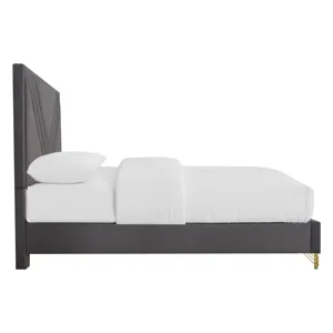 Symmetry Panel Side Rails-Charcoal - Queen/King
