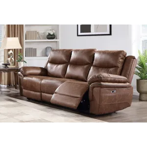 Ryland Sofa W/Power Footrest Brown